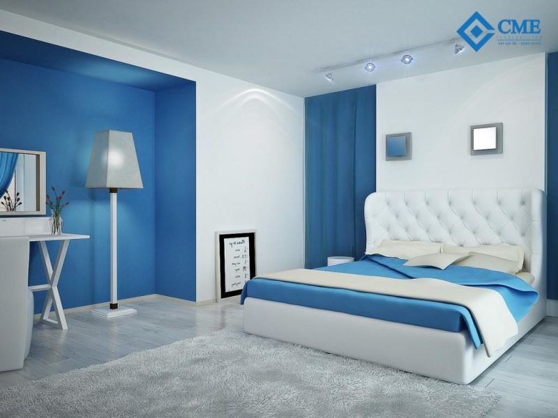 Tuyệt chiêu phối màu xanh dương cho không gian nội thất